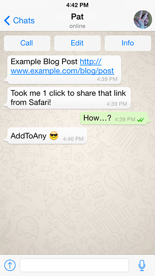 Share links from the web to the Twitter app with AddToAny